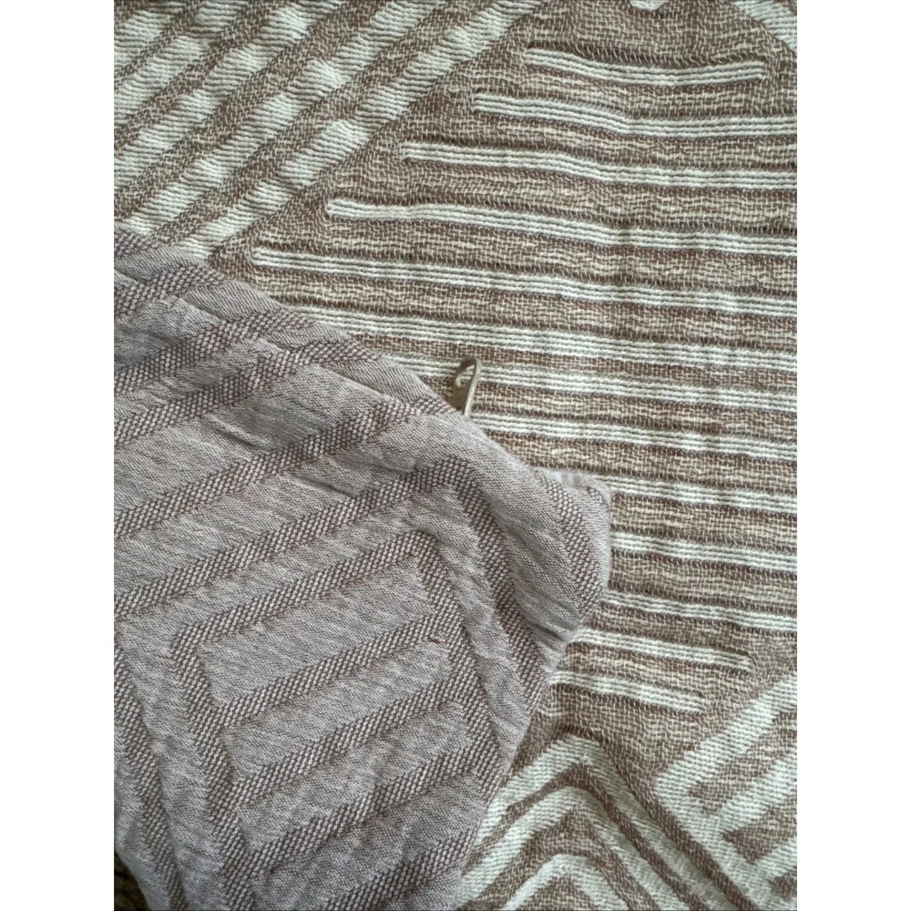 Pottery Barn Sweet July Geo Cotton Reversible King Sham 36x20